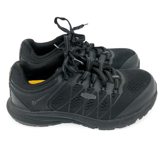 KEEN Women Vista Energy Work Sneakers 7.5 WIDE Black Comp Toe SR EH NIB - Picture 2 of 11